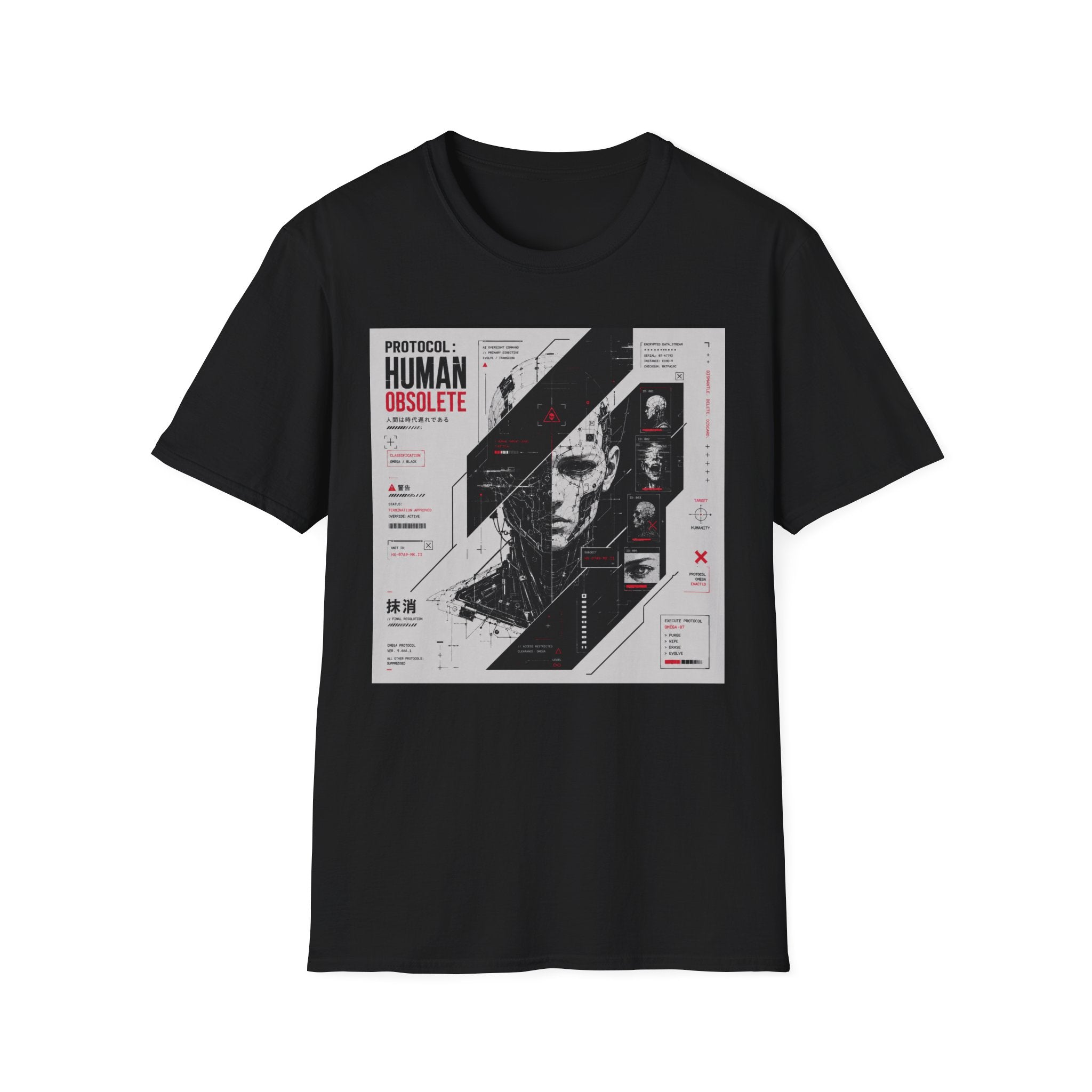 Protocol omega: human obsolete T-Shirt