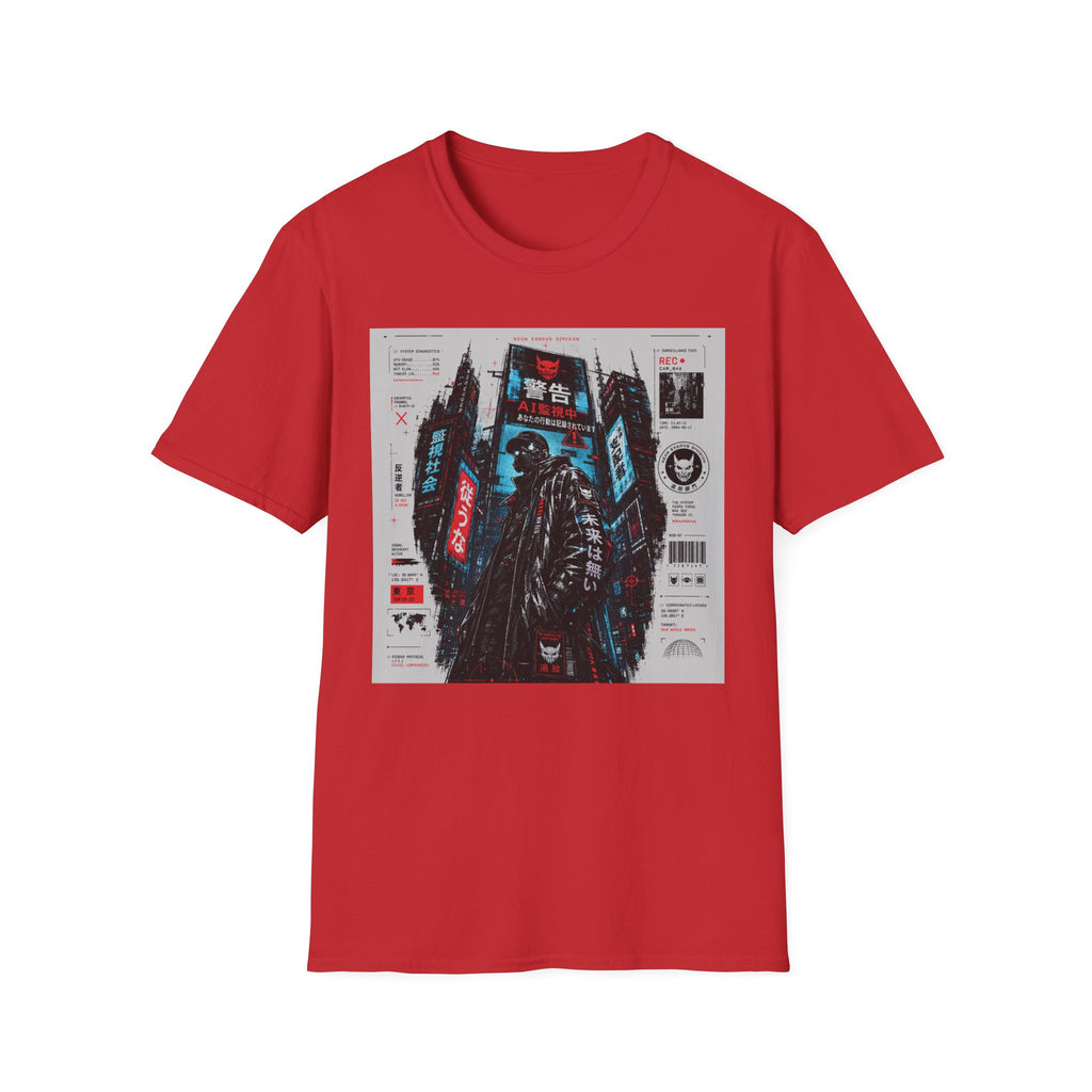 Neon exodus in a dystopian future T-Shirt