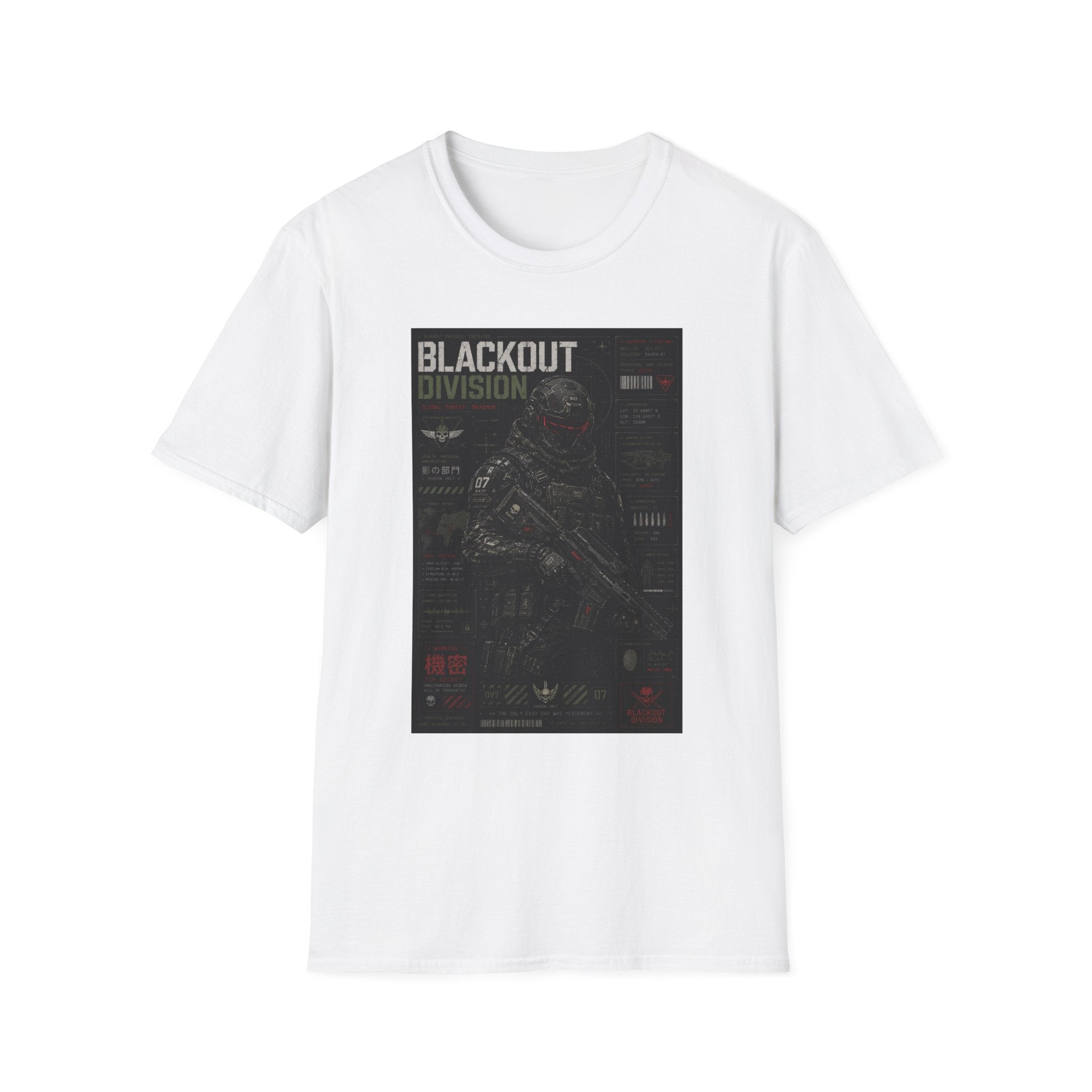 Shadow unit: blackout protocol initiated T-Shirt