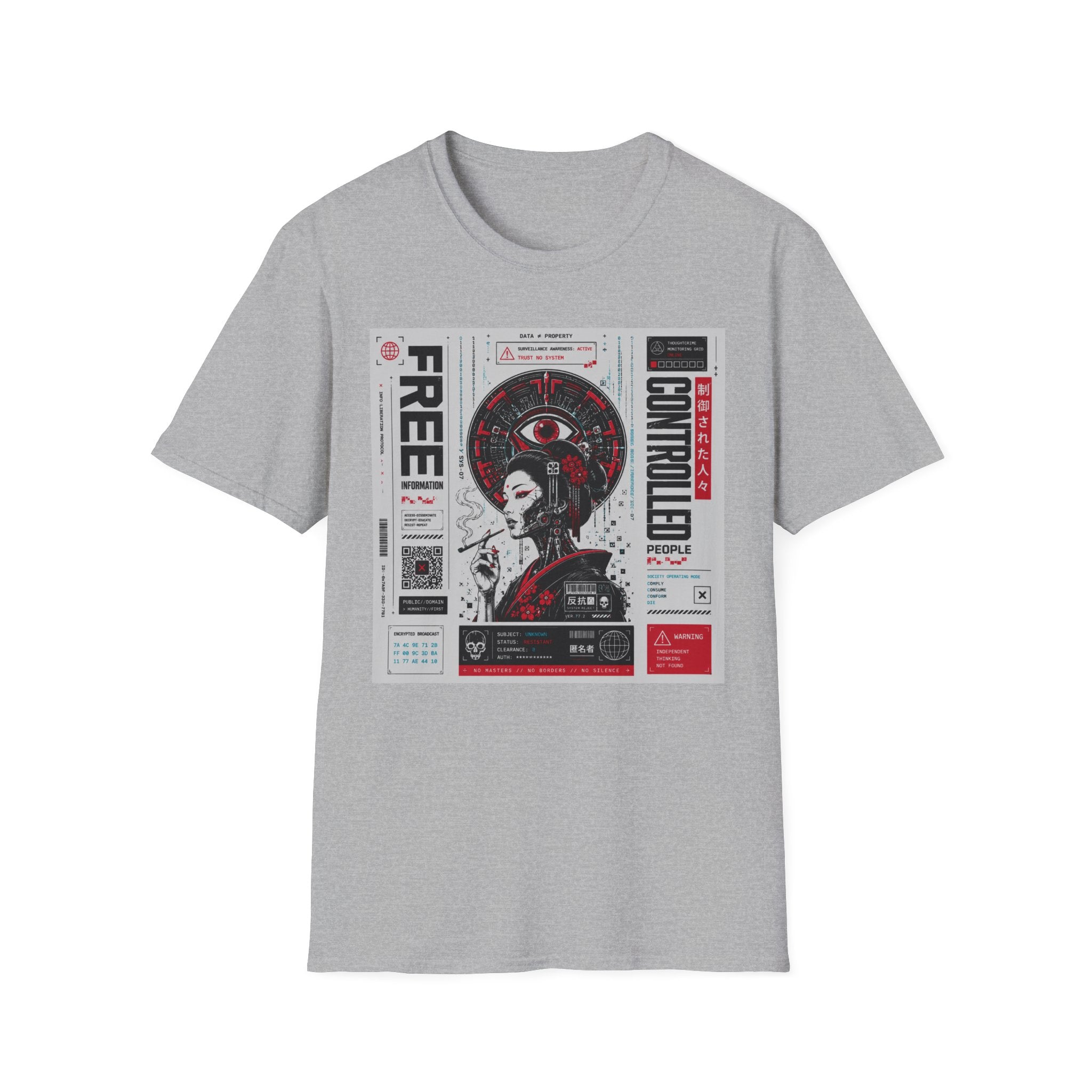 Data freedom and surveillance control T-Shirt