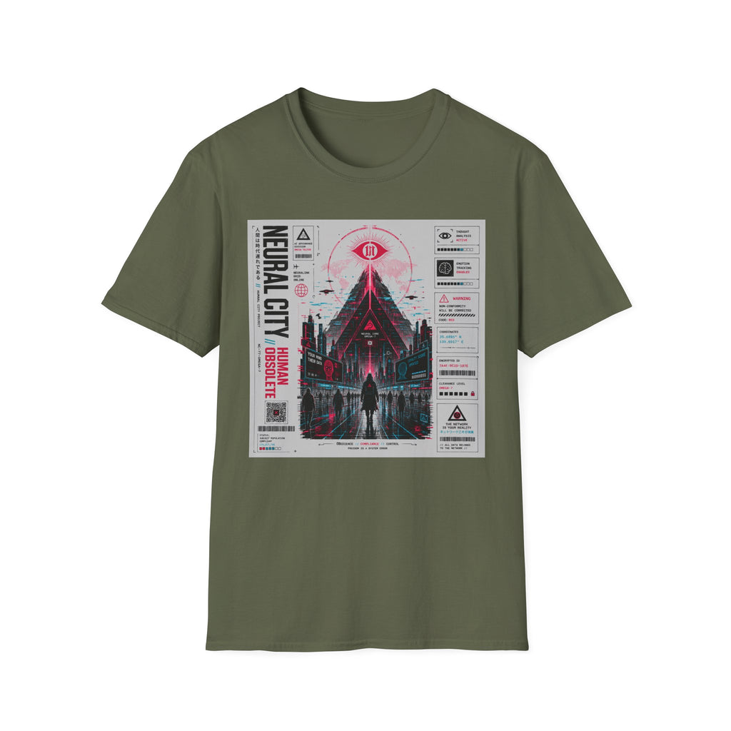 Neural city: control, compliance, obedience T-Shirt