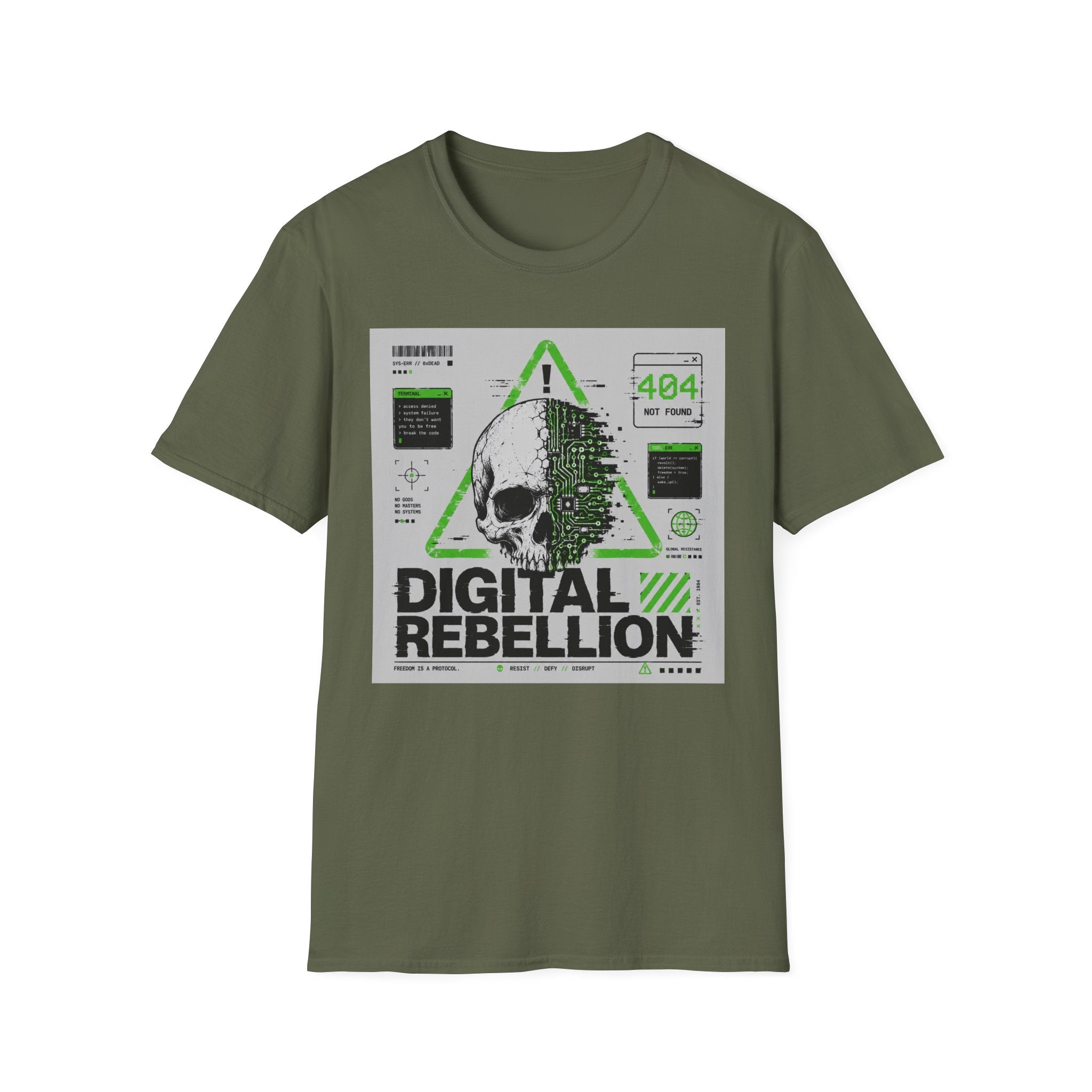 Digital rebellion: break the code T-Shirt
