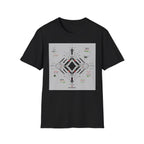 Futuristic tech interface with error signals T-Shirt