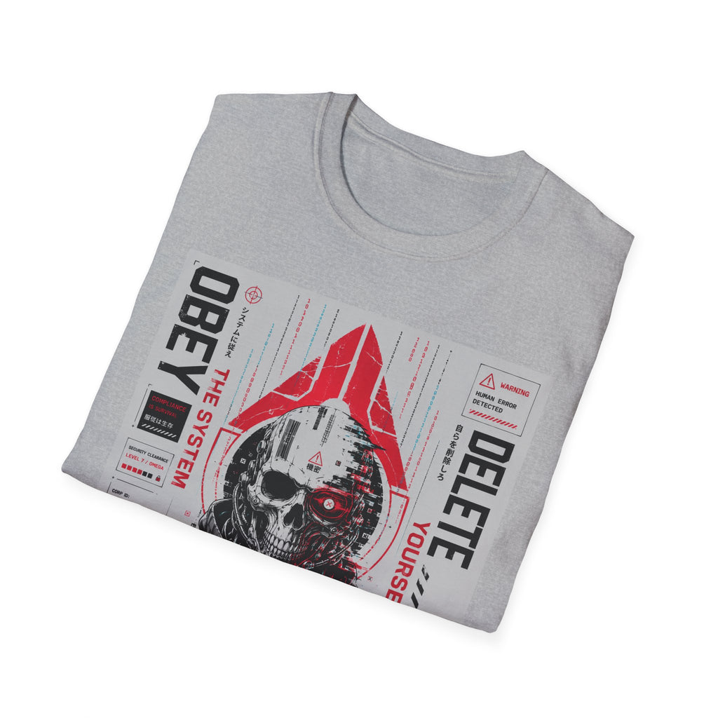 Obey the system: digital chaos. T-Shirt