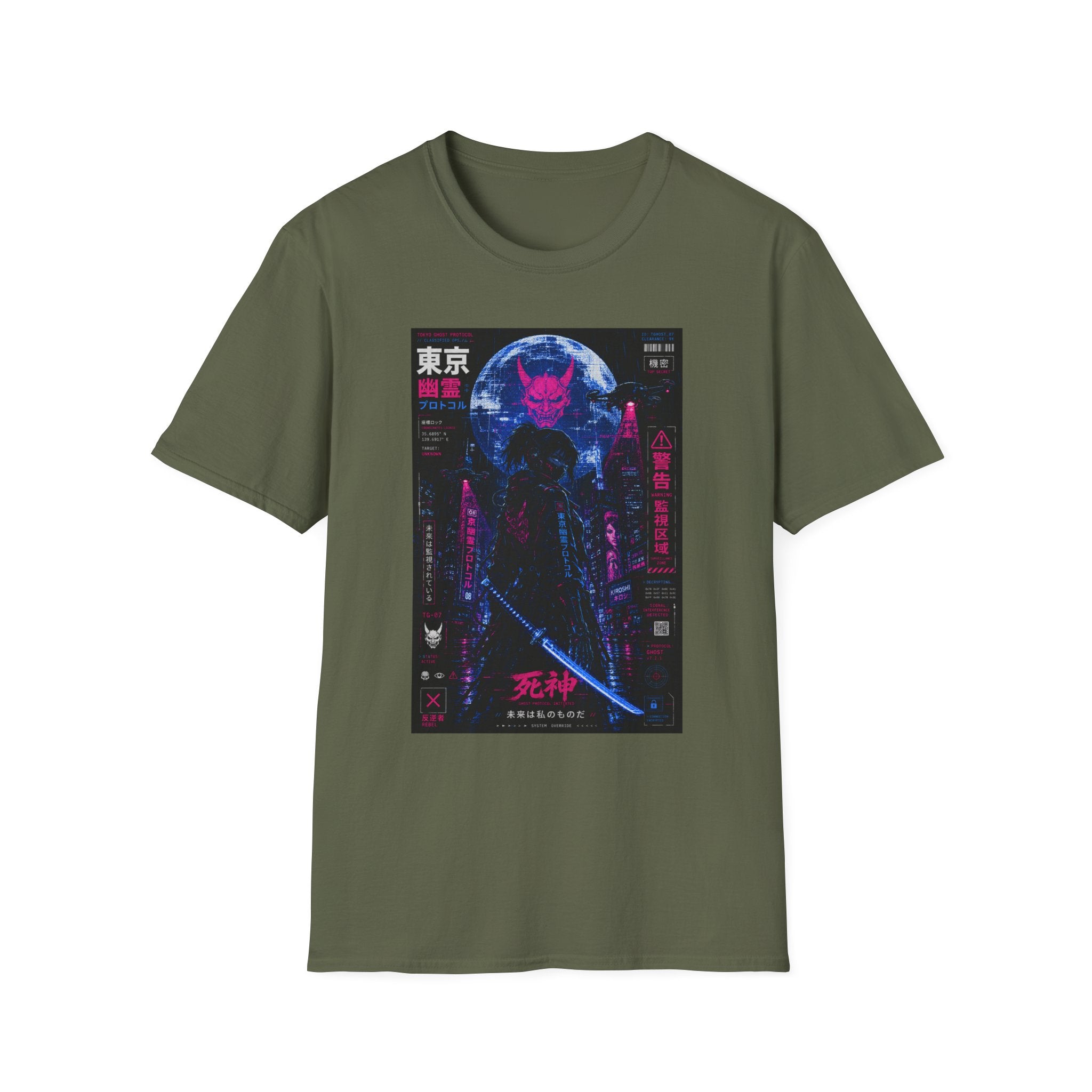 Tokyo ghost protocol: cyberpunk assassin T-Shirt