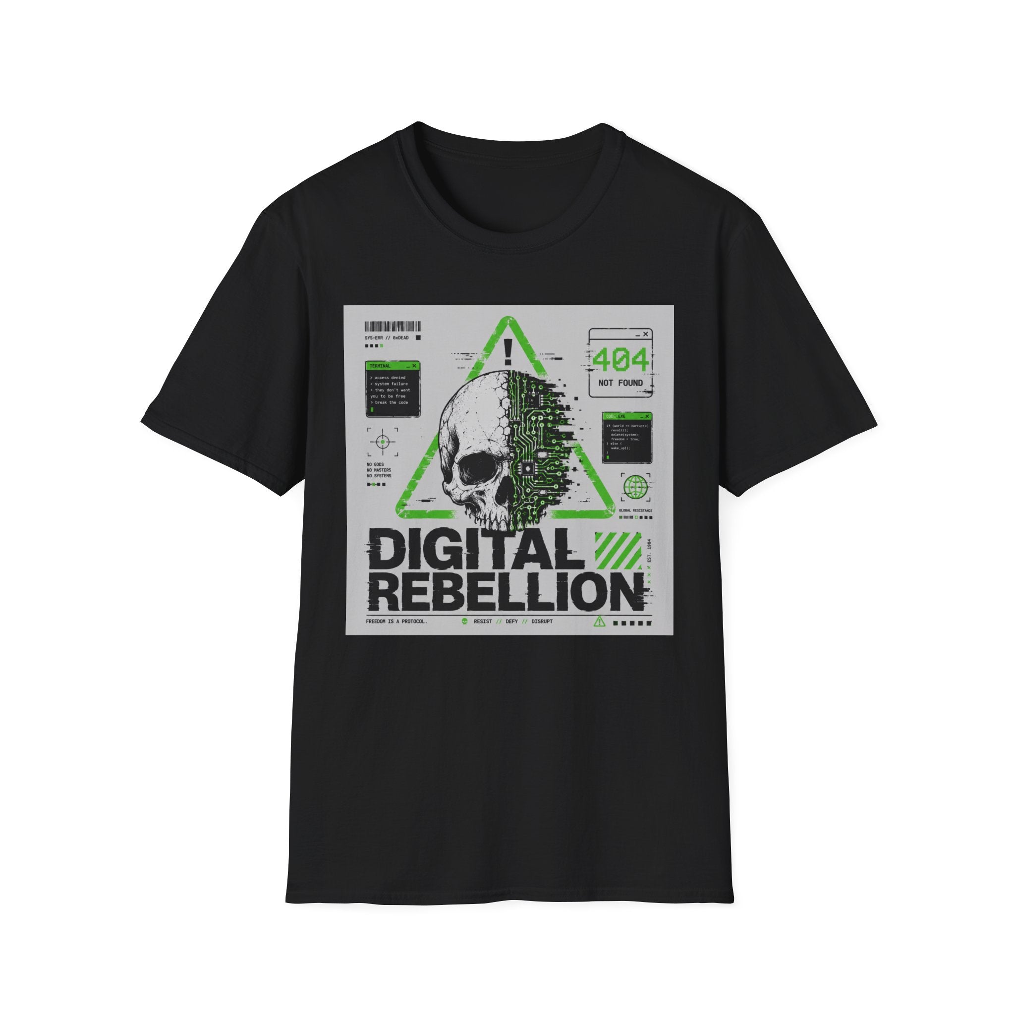 Digital rebellion: break the code T-Shirt