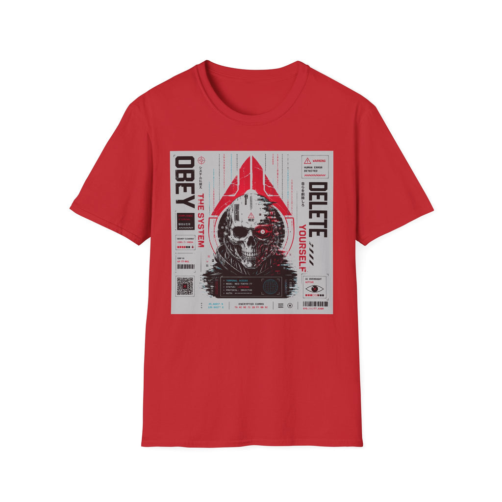 Obey the system: digital chaos. T-Shirt