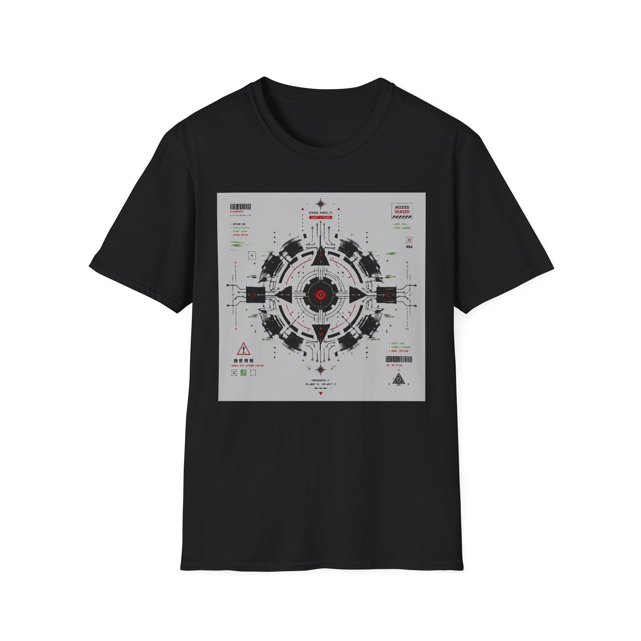 Strike force HUD with glitch effects T-Shirt
