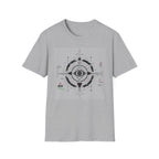 Techno-ritual sigil with occult elements T-Shirt