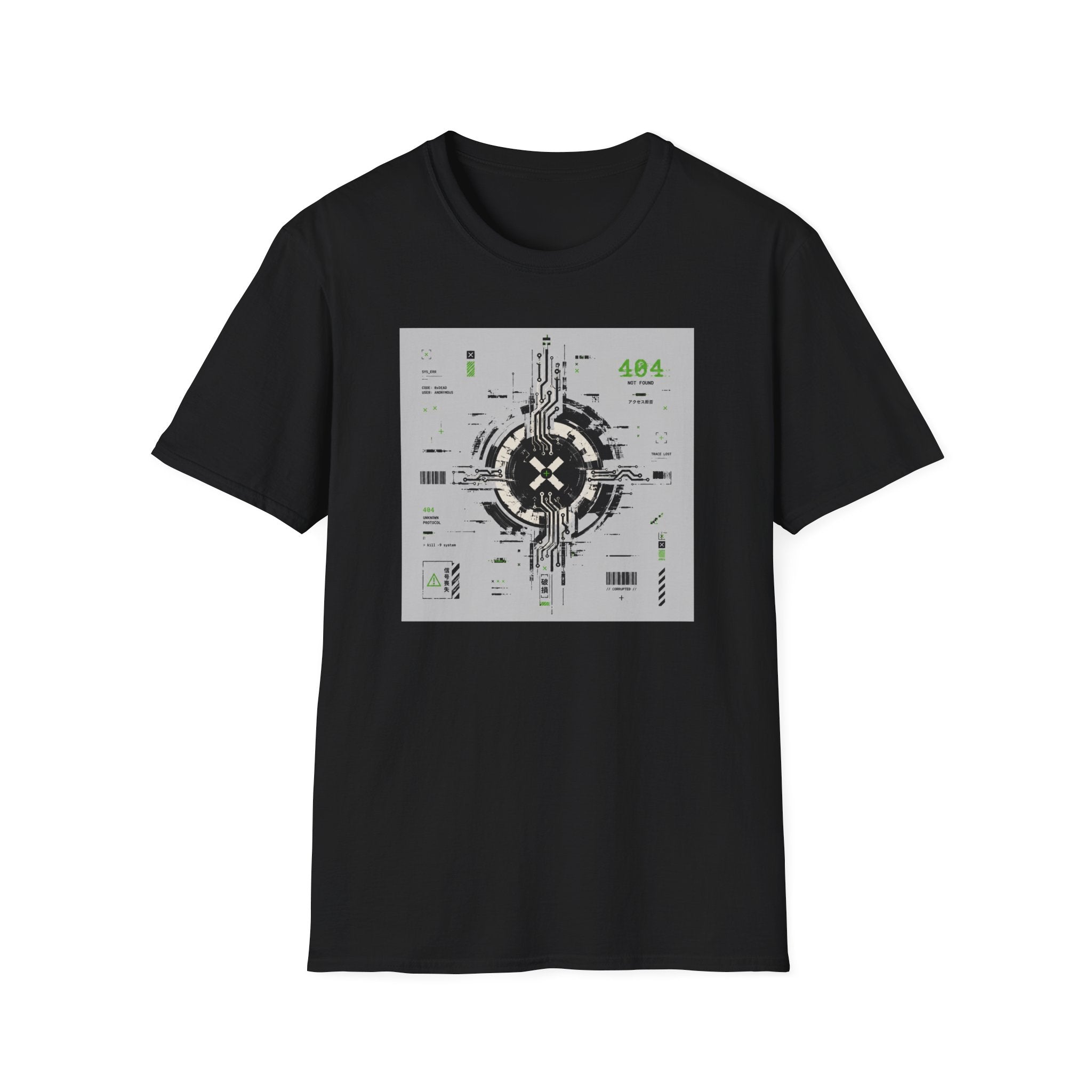 Corrupted cyberpunk system schematic T-Shirt