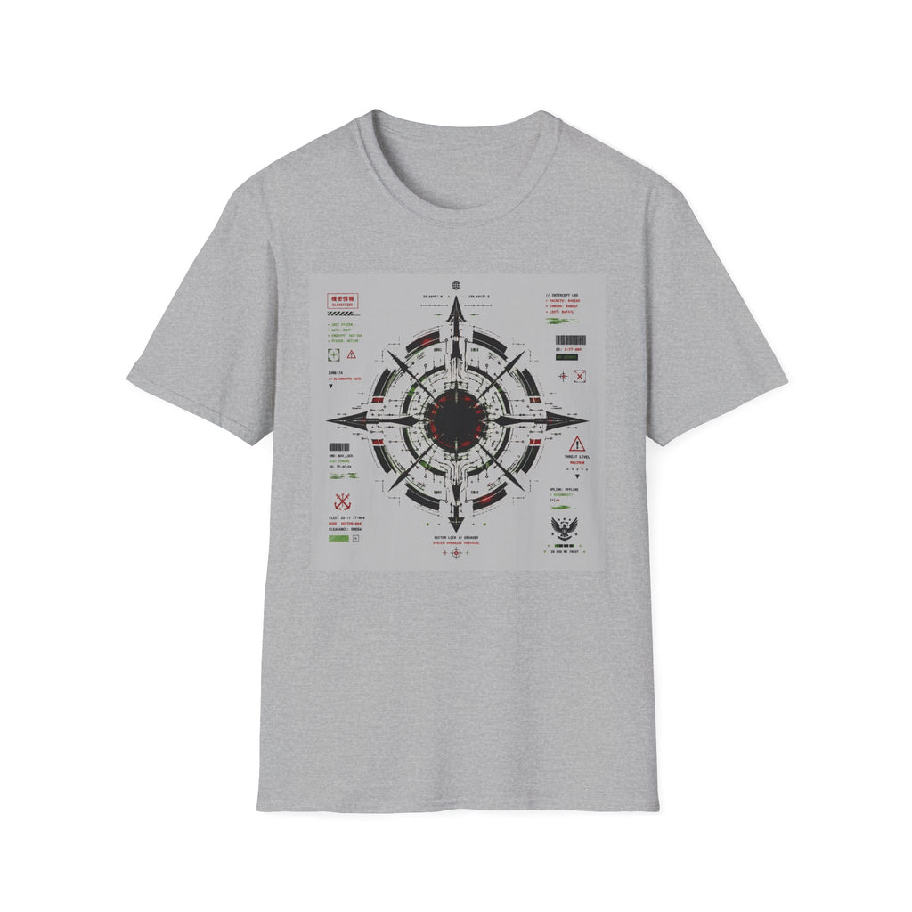 Futuristic military HUD schematic T-Shirt