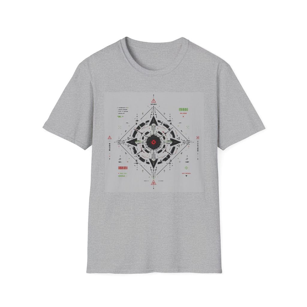 Techno sigil with cyberpunk elements T-Shirt