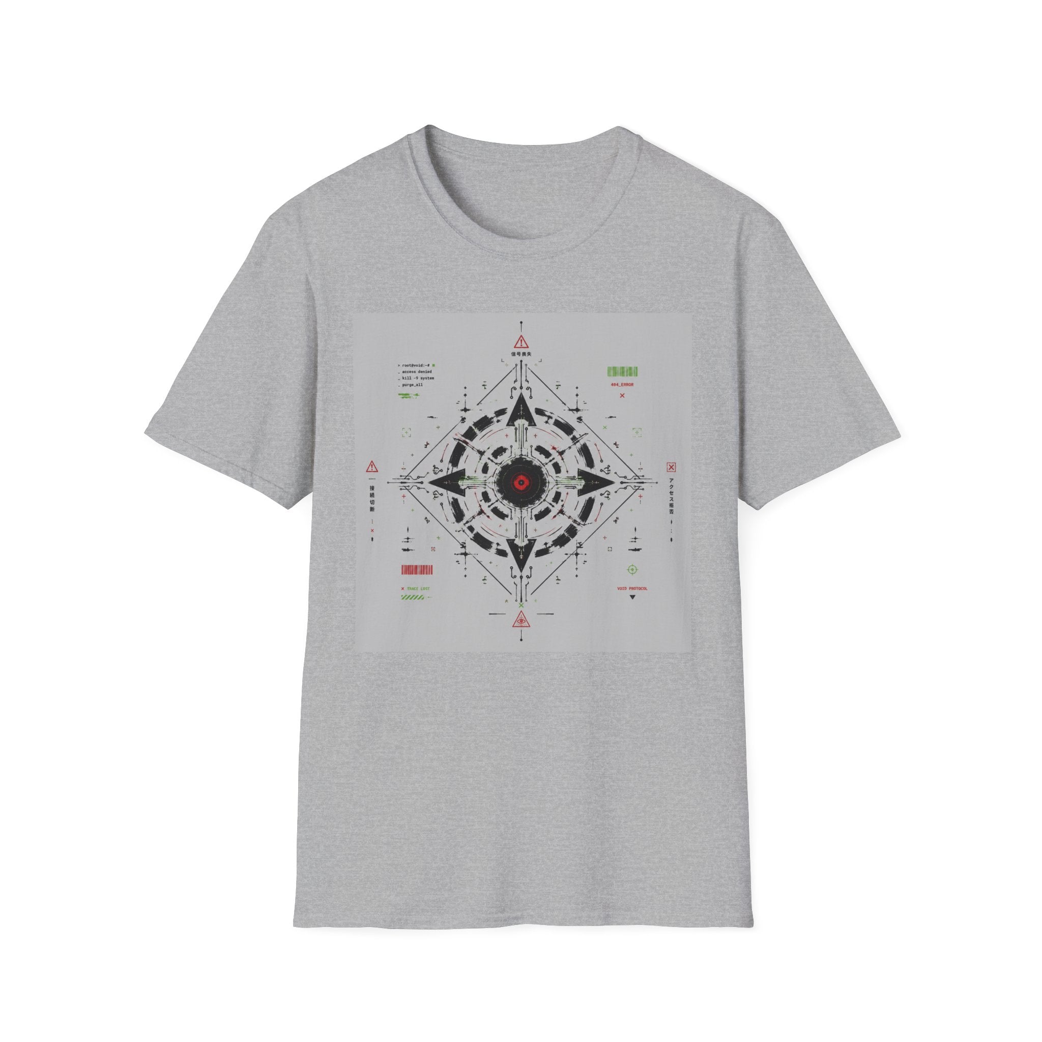 Techno sigil with cyberpunk elements T-Shirt