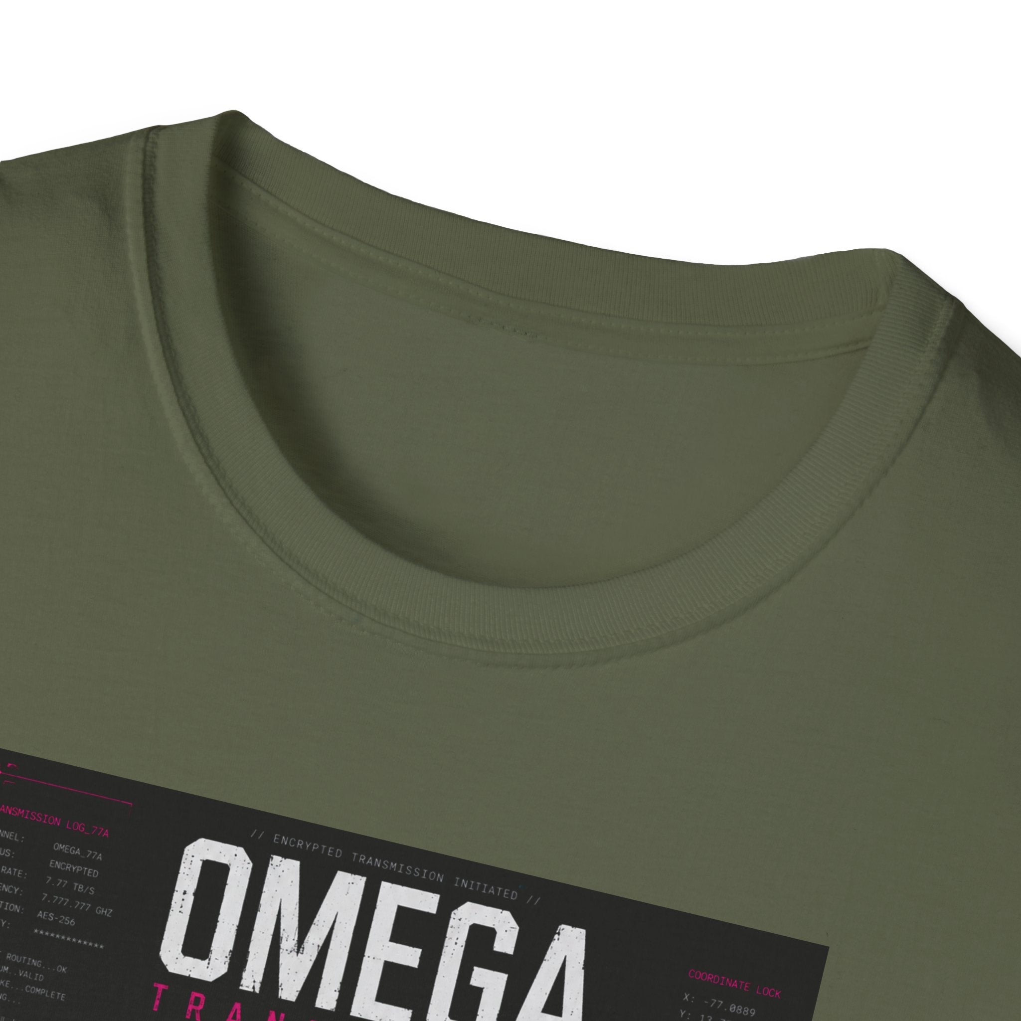 Encrypted transmission: Omega protocol T-Shirt