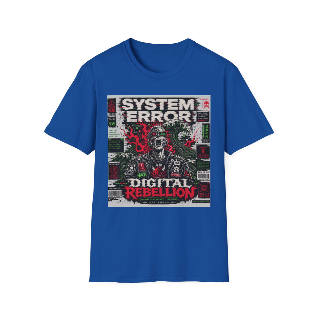 Digital rebellion in a glitch world T-Shirt