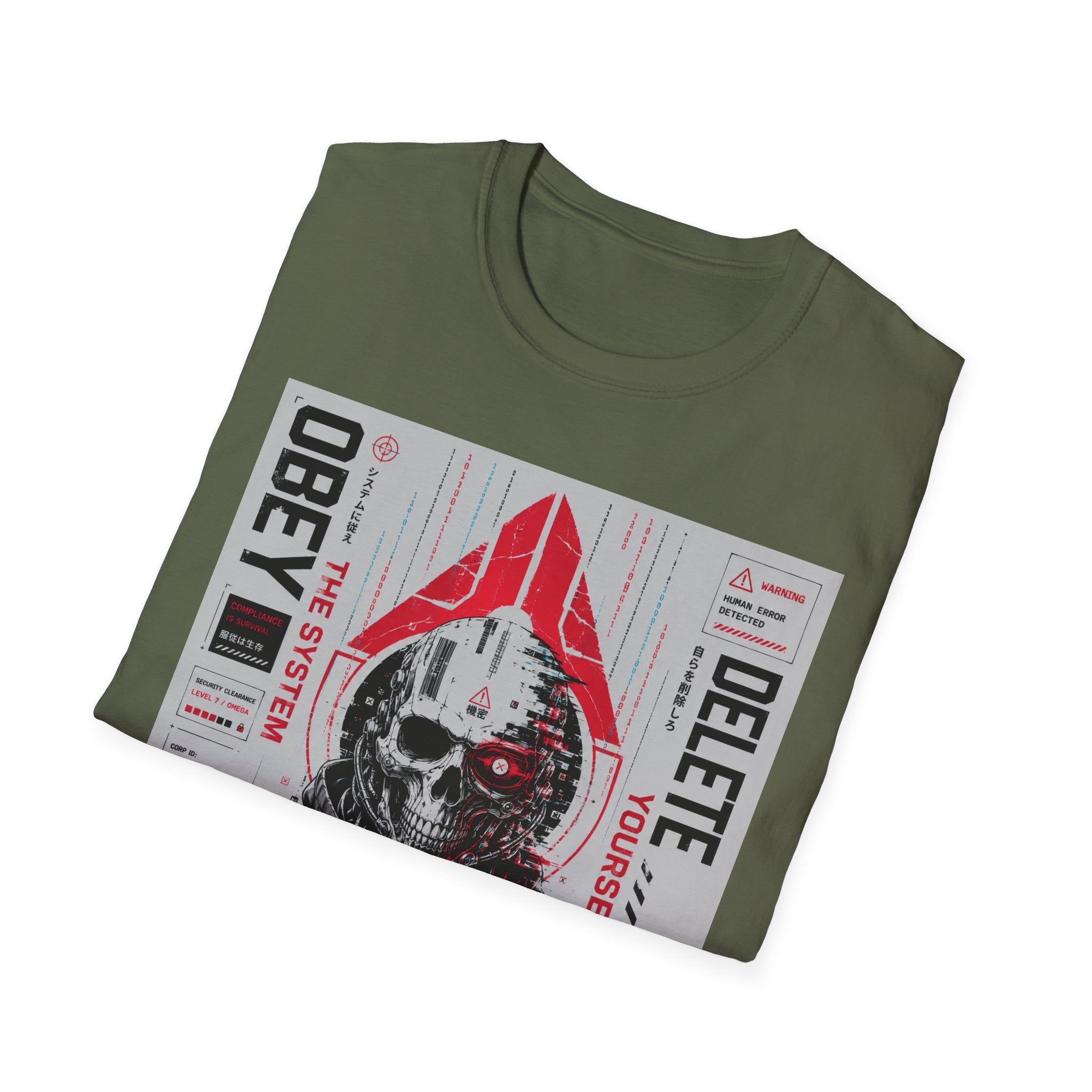 Obey the system: digital chaos. T-Shirt