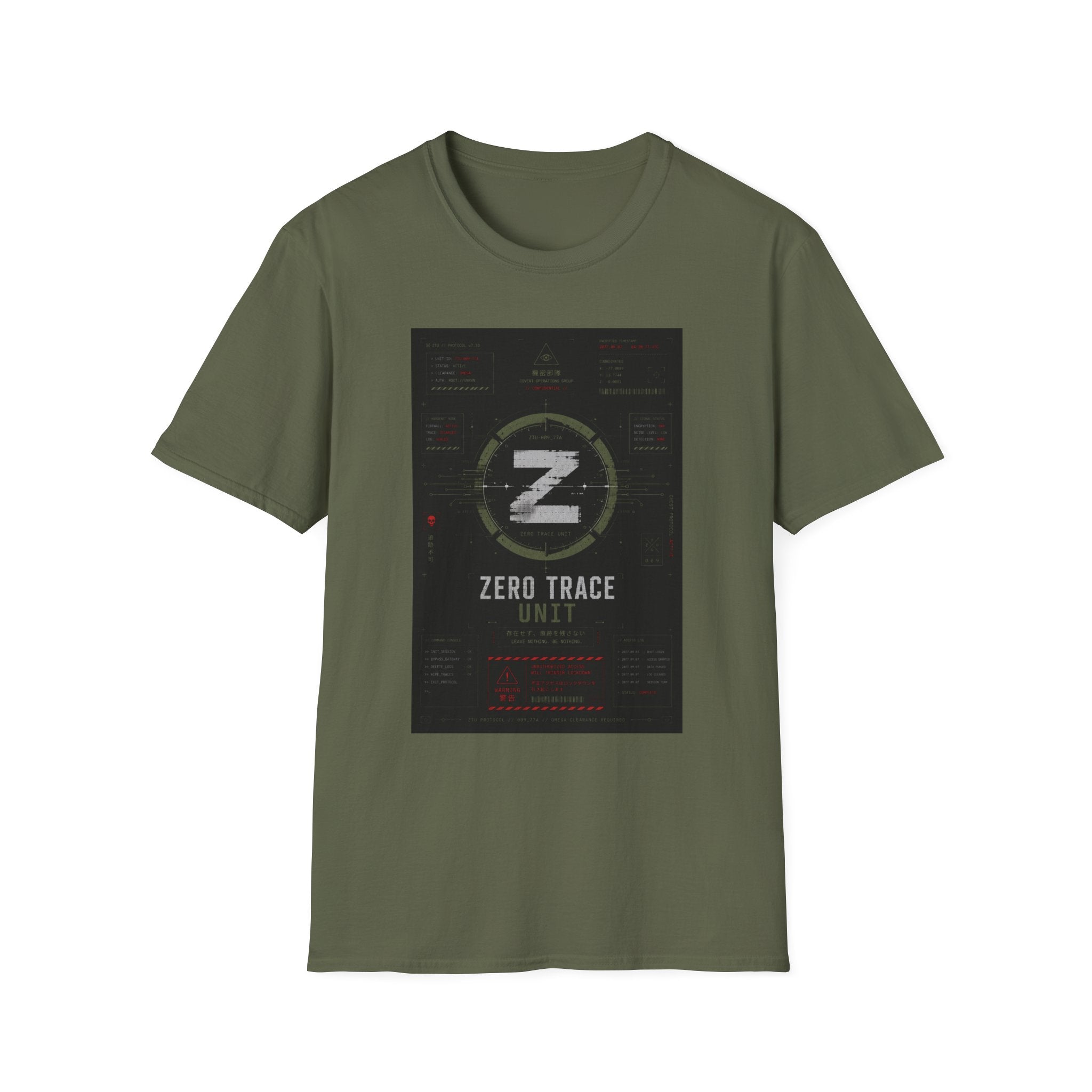 Zero trace protocol dashboard T-Shirt