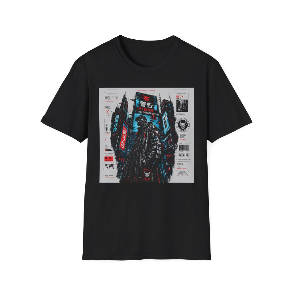 Neon exodus in a dystopian future T-Shirt