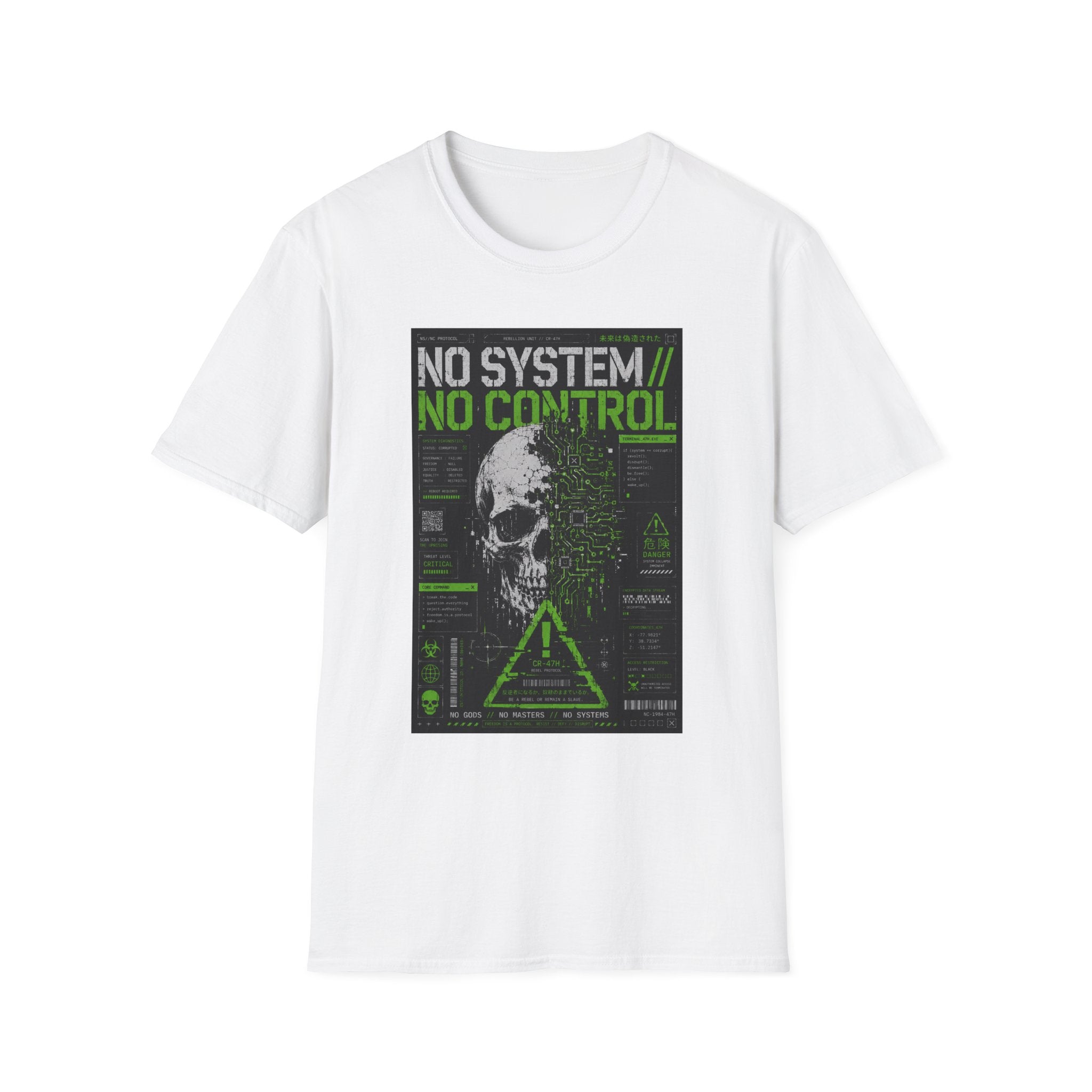 No system, no control rebellion T-Shirt
