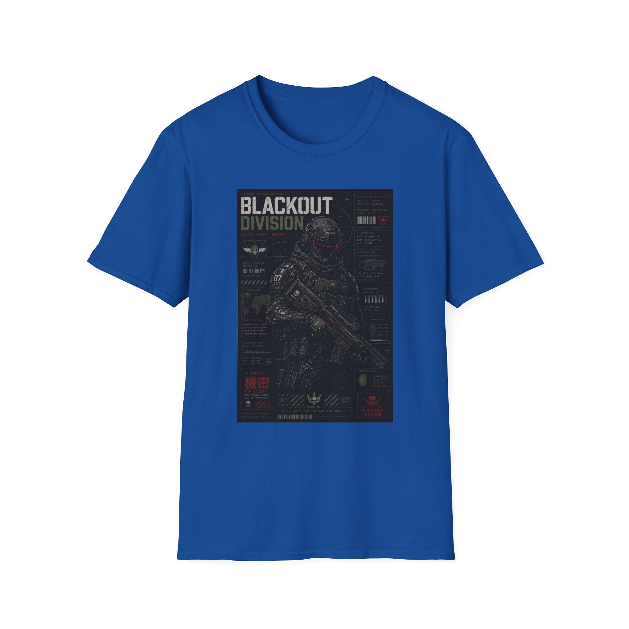 Shadow unit: blackout protocol initiated T-Shirt