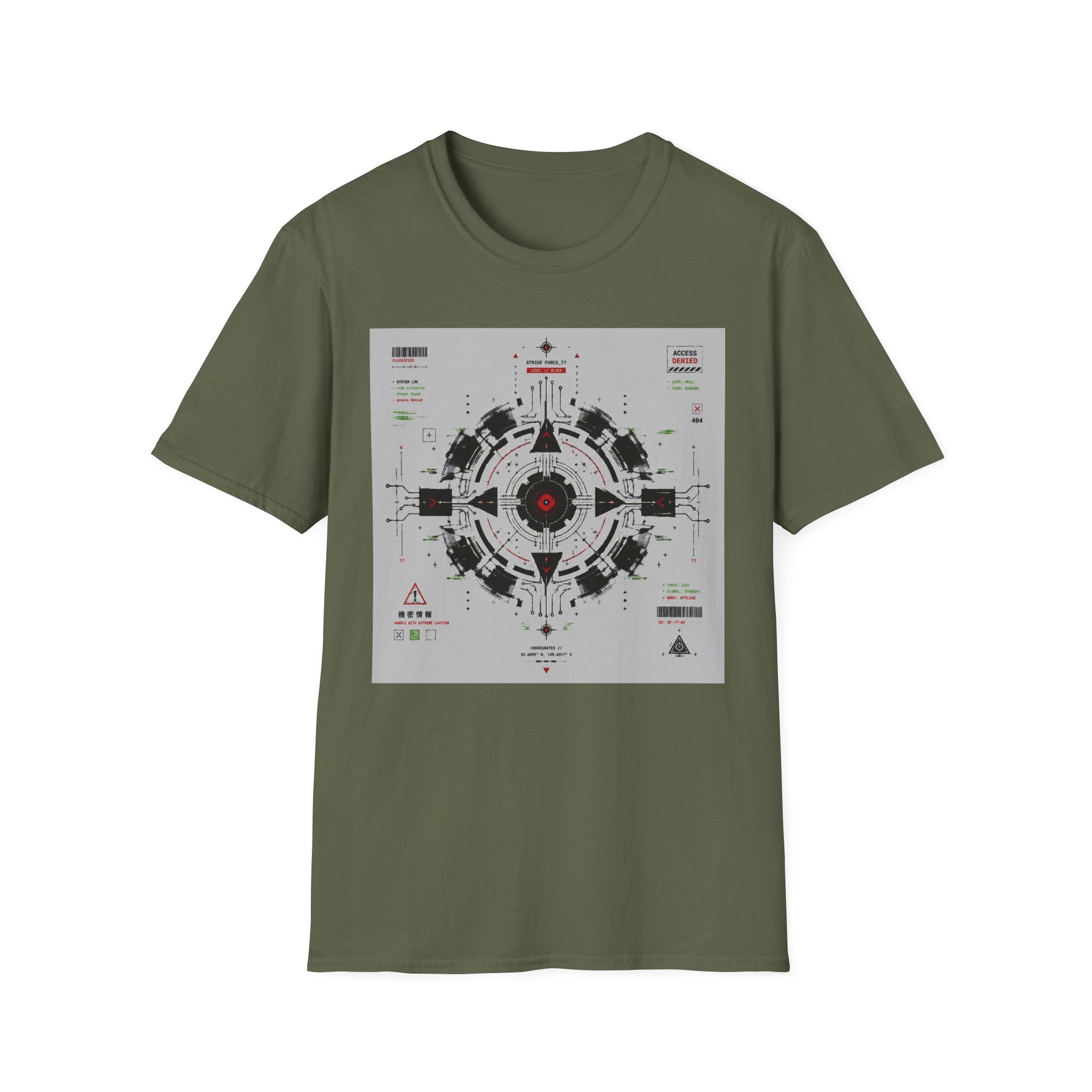 Strike force HUD with glitch effects T-Shirt