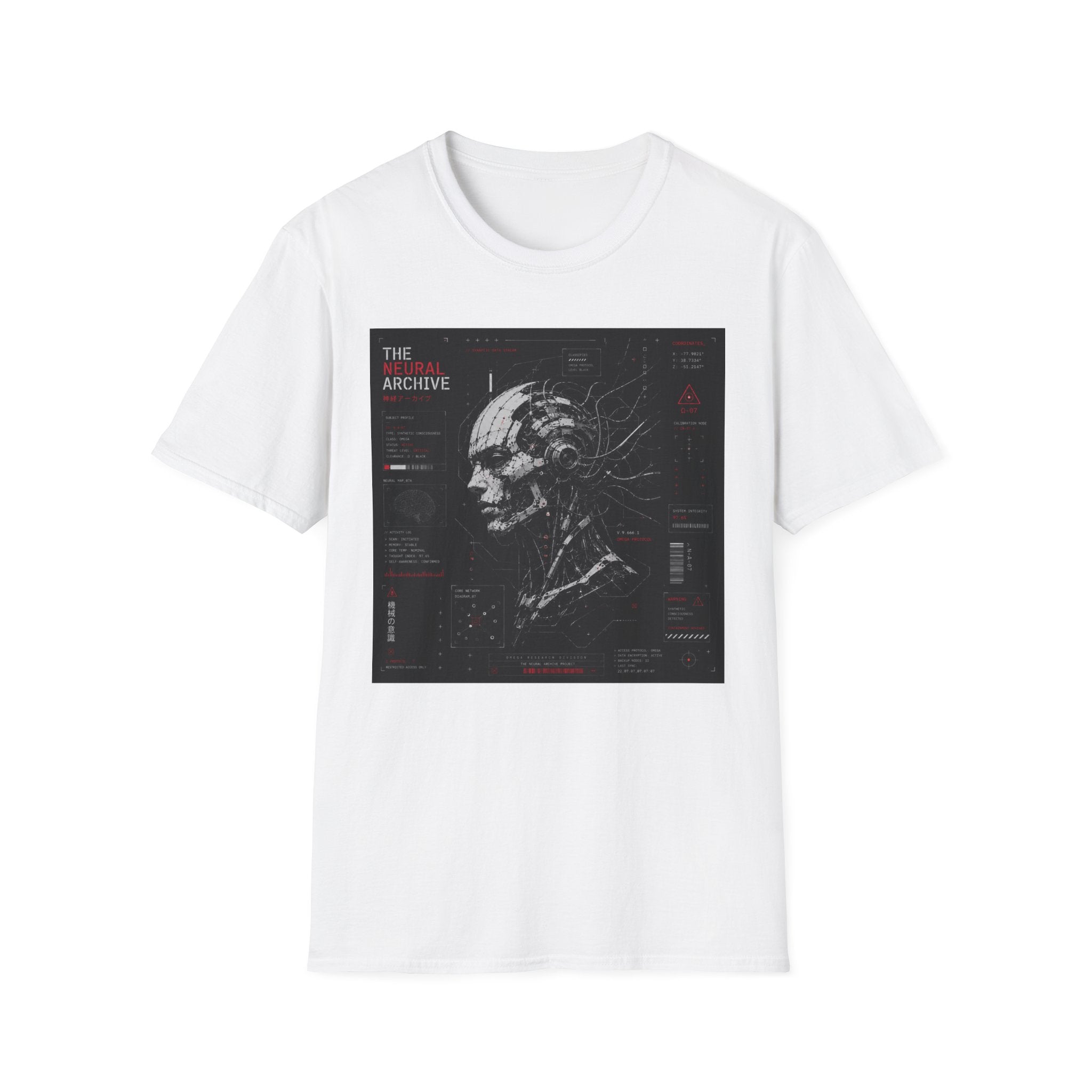 Neural archive: Omega protocol schematic T-Shirt