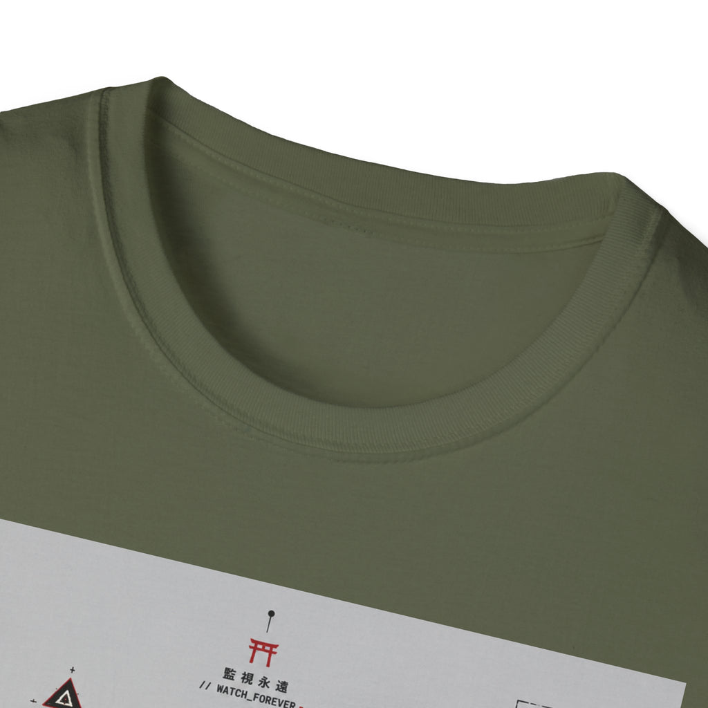 Futuristic ritual circuit interface design T-Shirt