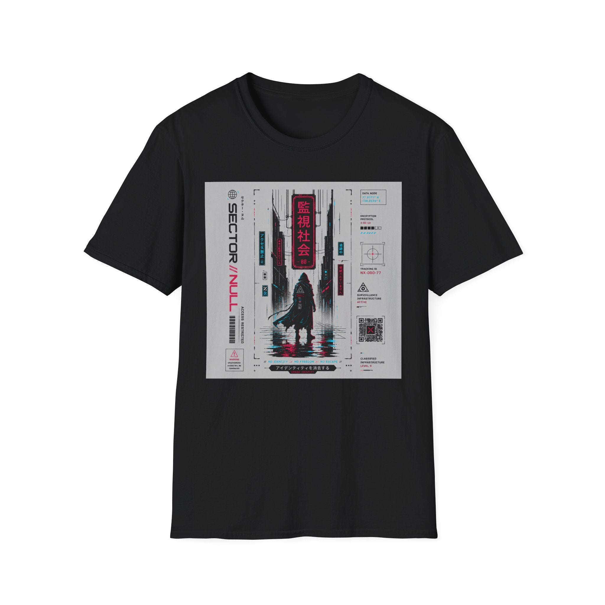 Surveillance city nightscape poster T-Shirt