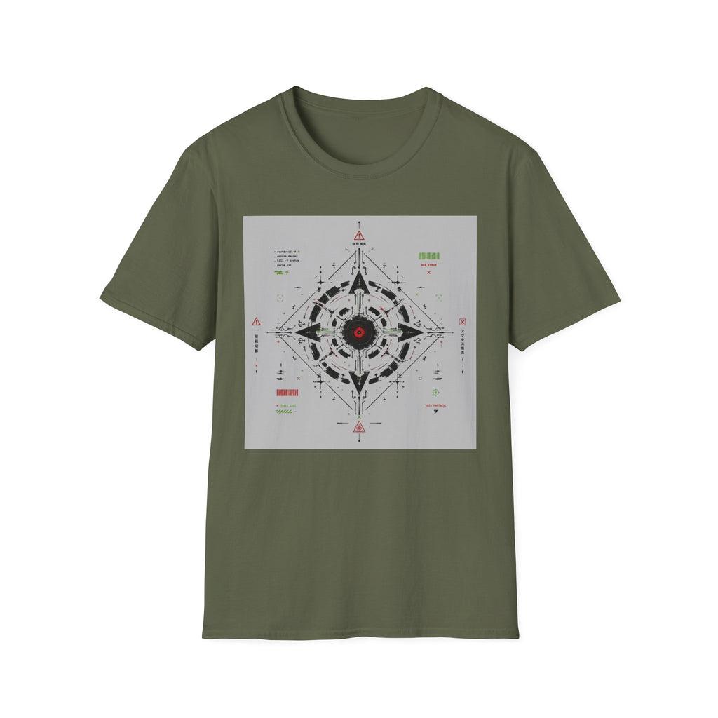 Techno sigil with cyberpunk elements T-Shirt