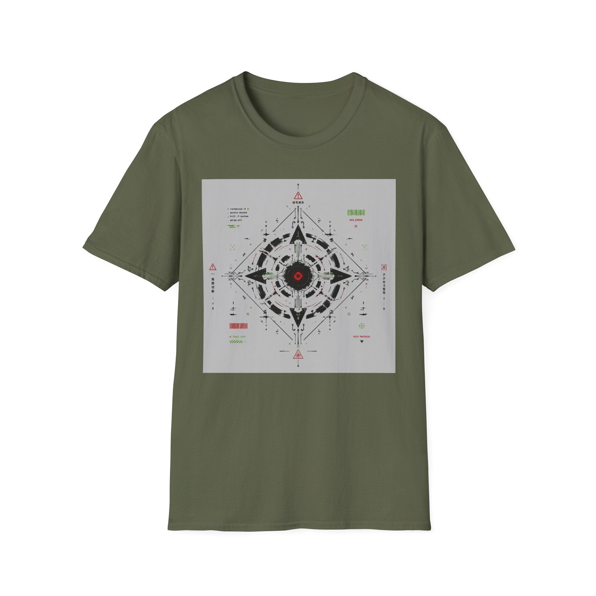 Techno sigil with cyberpunk elements T-Shirt