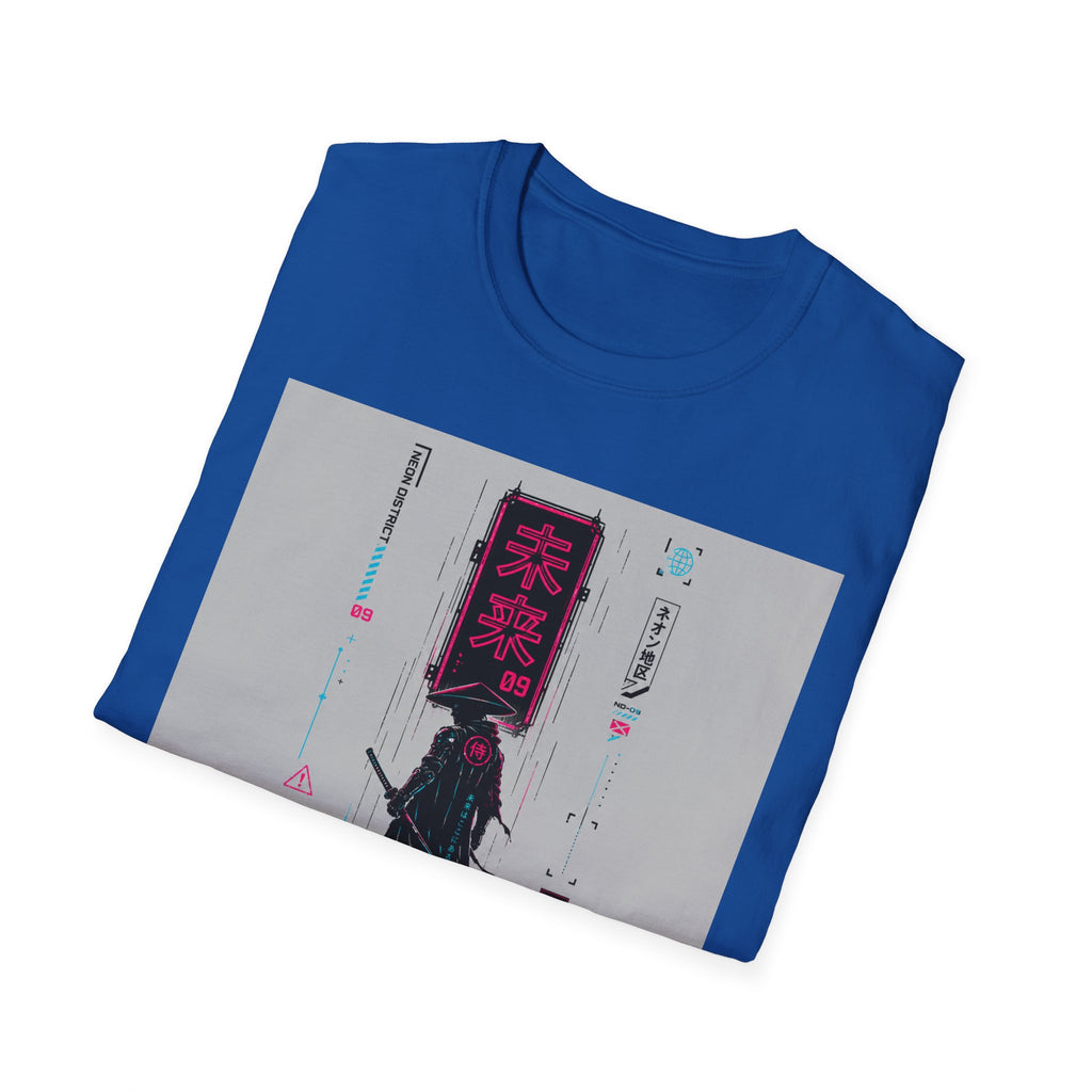 Cyber-samurai in neon district 09 T-Shirt