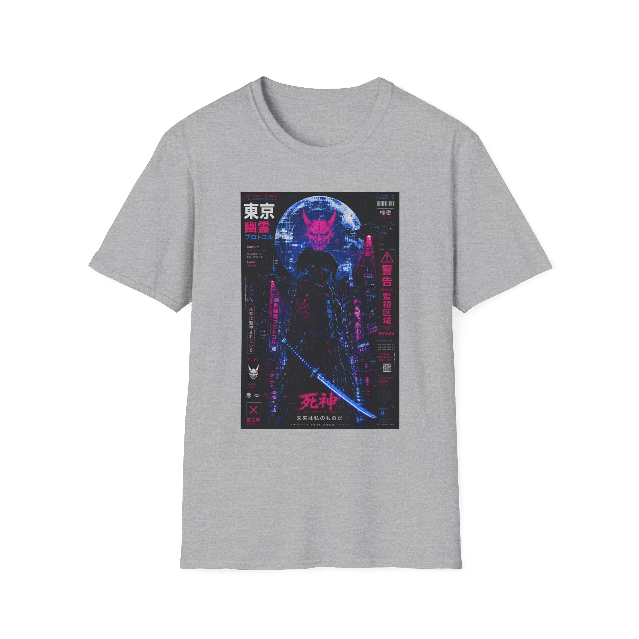 Tokyo ghost protocol: cyberpunk assassin T-Shirt
