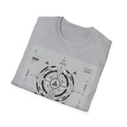 Futuristic ritual circuit interface design T-Shirt