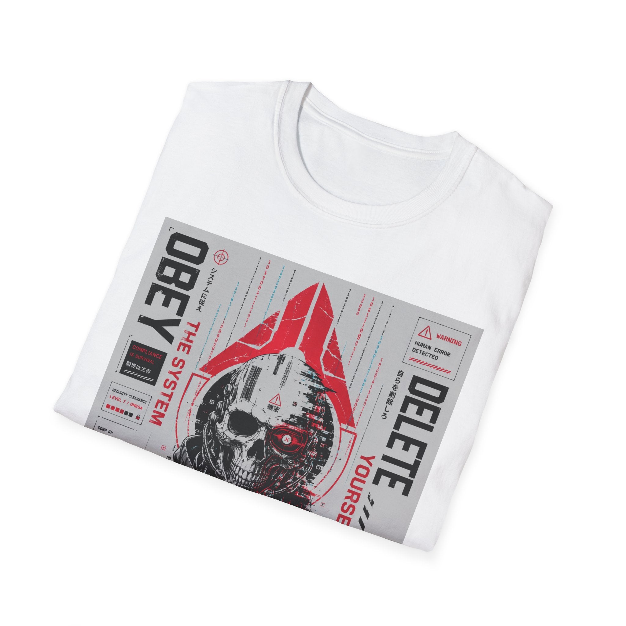 Obey the system: digital chaos. T-Shirt