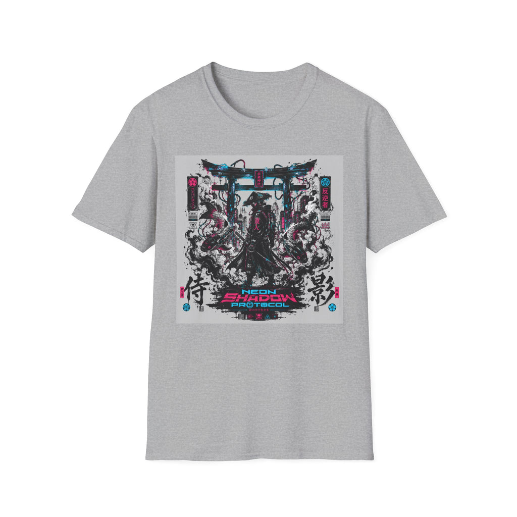 Neon ronin in a digital world T-Shirt