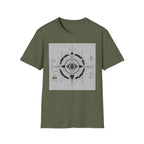 Techno-ritual sigil with occult elements T-Shirt