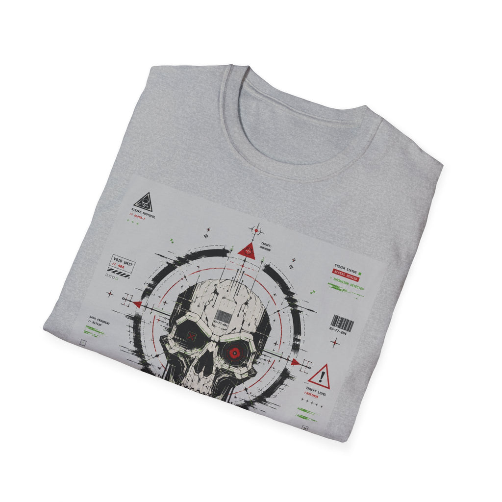 Mechanical skull with targeting interface T-Shirt