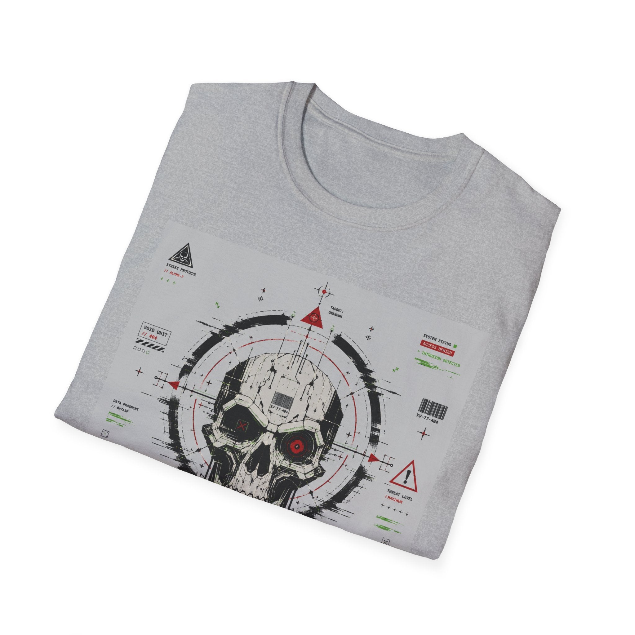 Mechanical skull with targeting interface T-Shirt