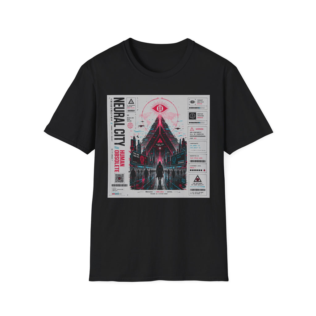 Neural city: control, compliance, obedience T-Shirt