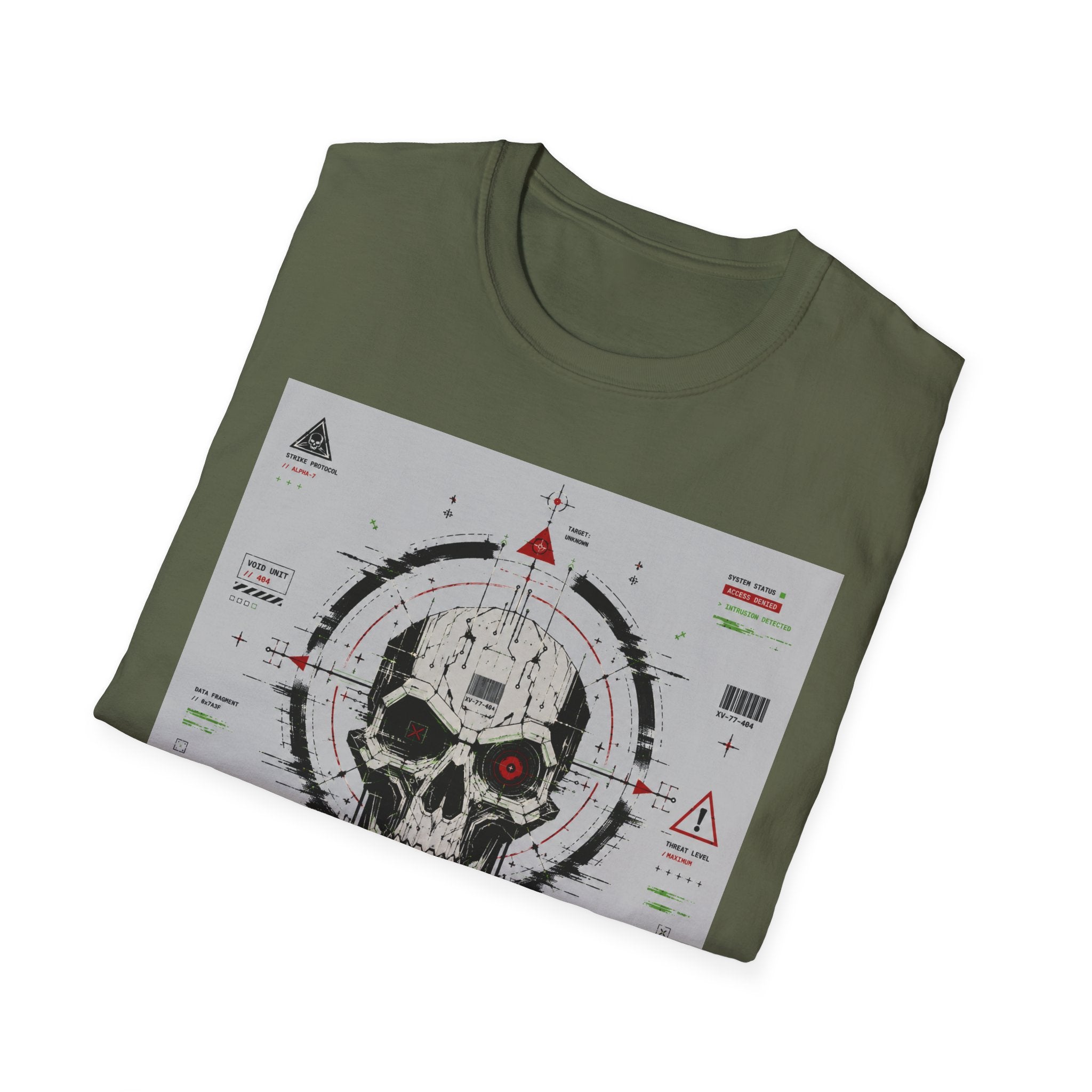 Mechanical skull with targeting interface T-Shirt