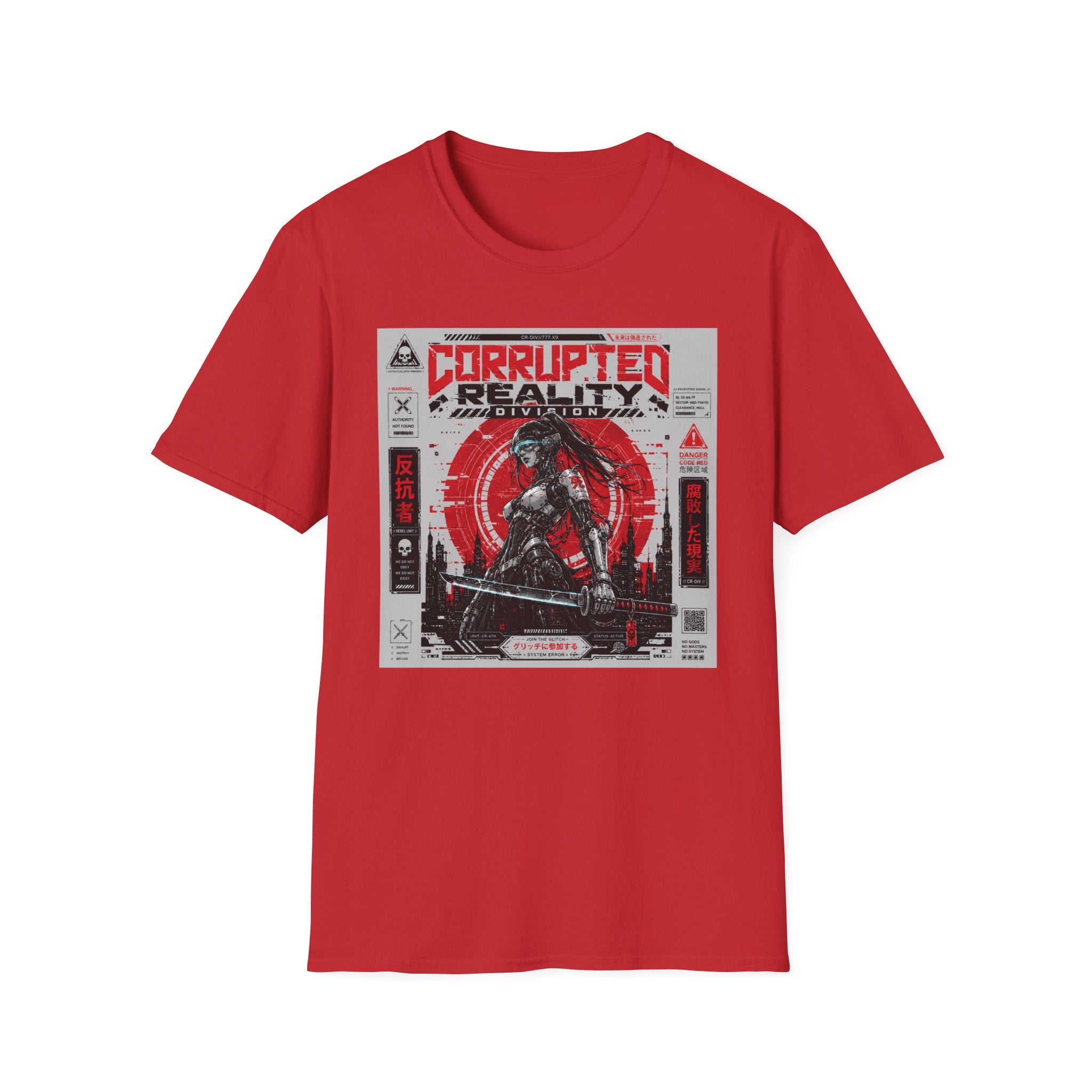 Corrupted reality: Rebel warrior's stand T-Shirt