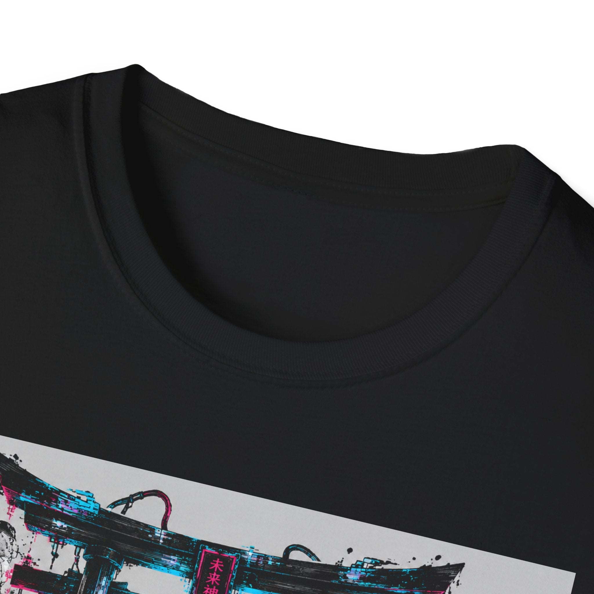Neon ronin in a digital world T-Shirt