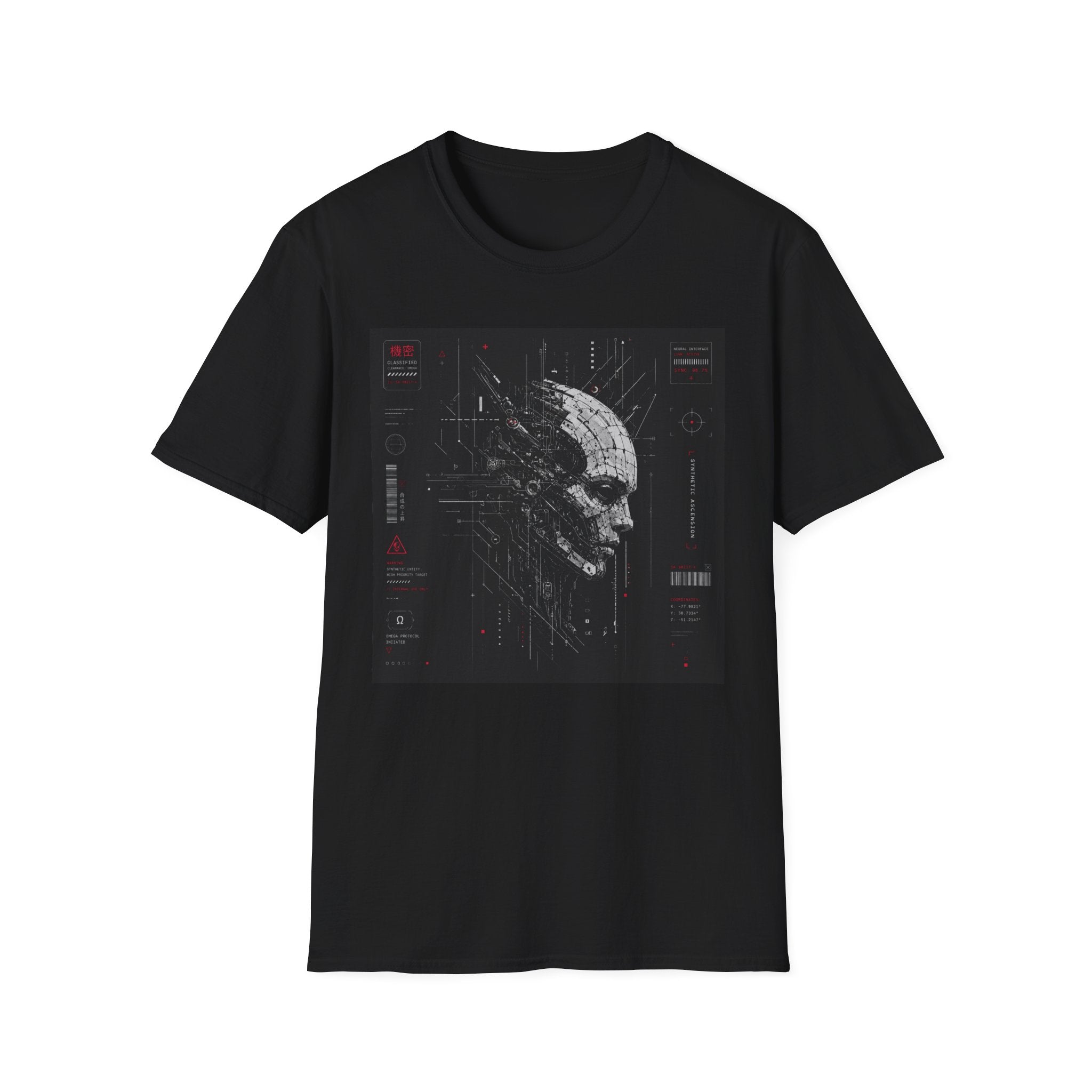 Fractured cybernetic schematic design T-Shirt