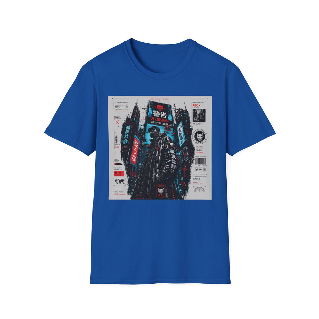 Neon exodus in a dystopian future T-Shirt