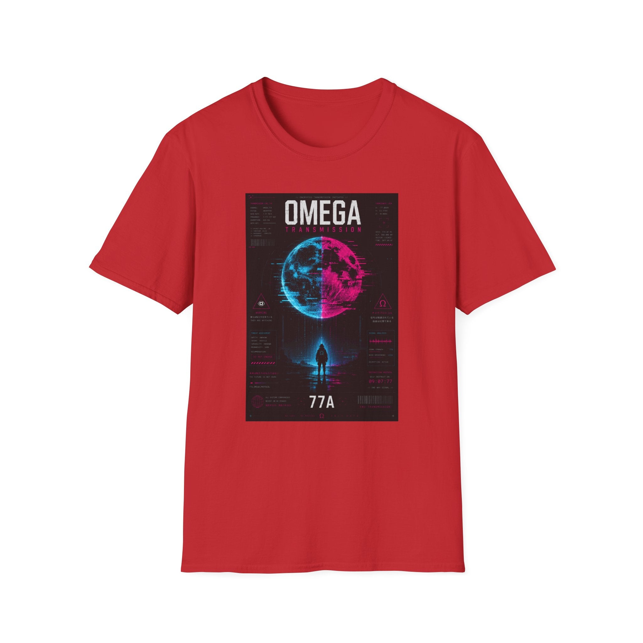 Encrypted transmission: Omega protocol T-Shirt