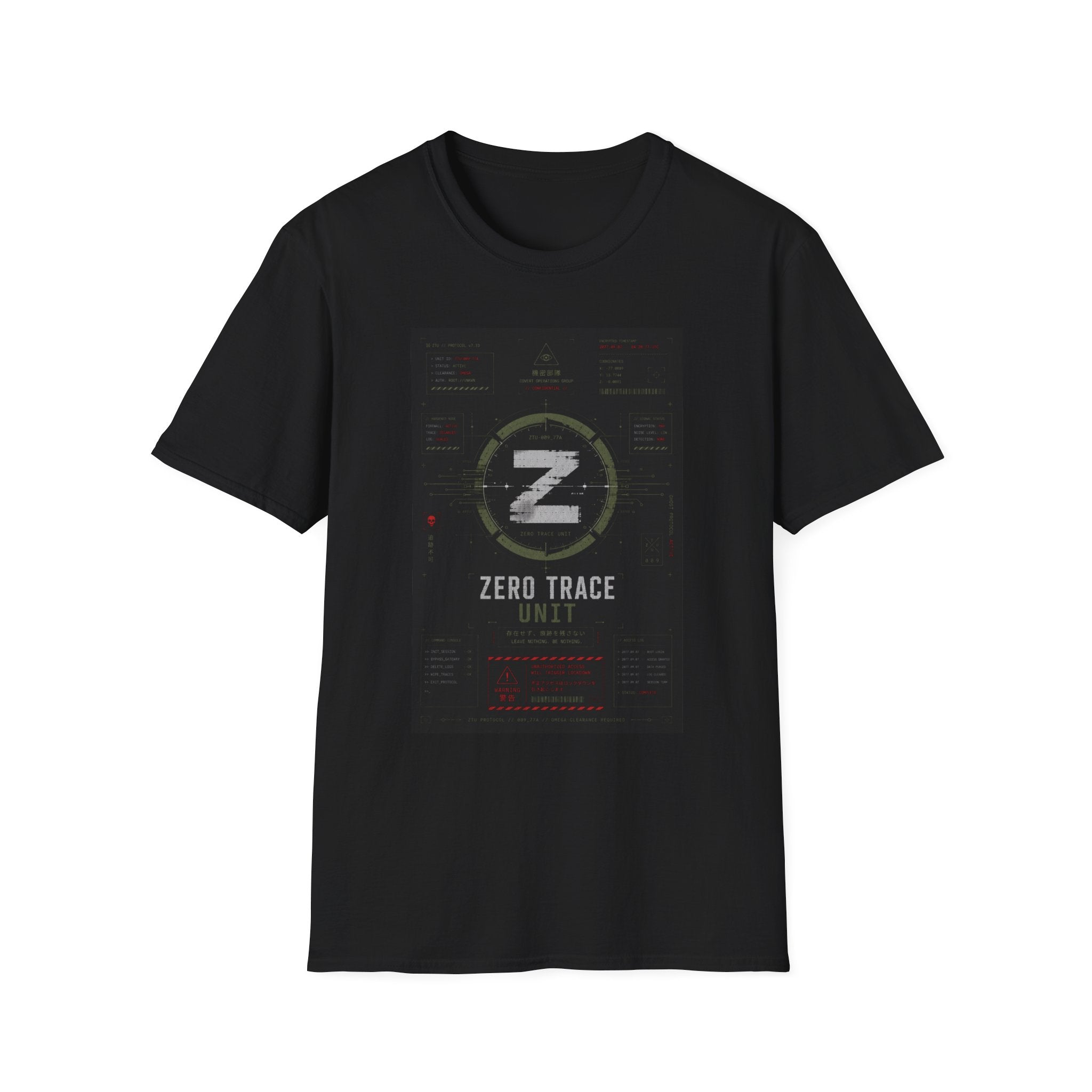 Zero trace protocol dashboard T-Shirt
