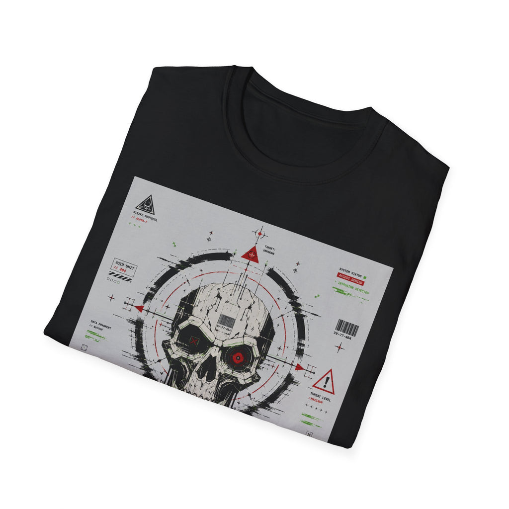 Mechanical skull with targeting interface T-Shirt