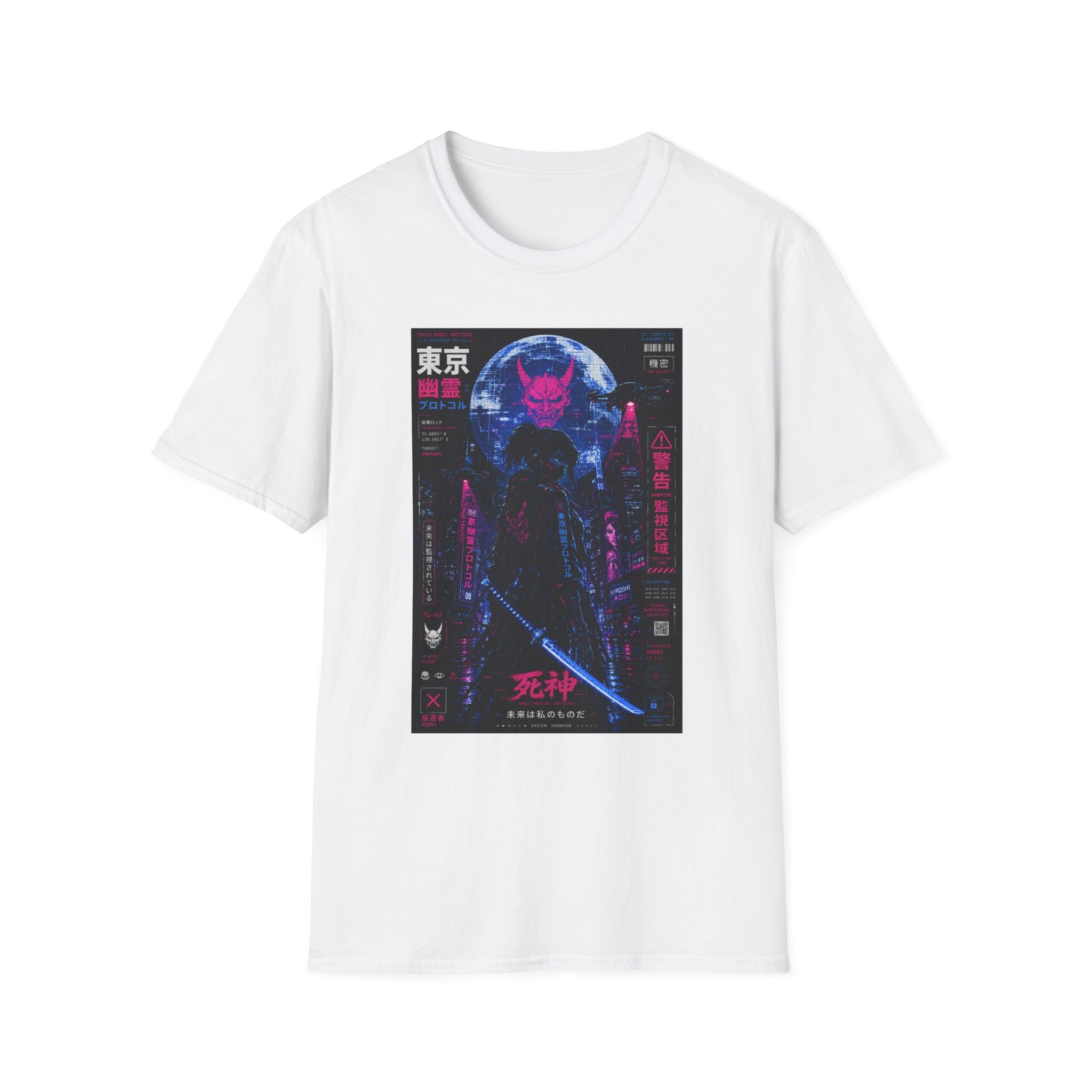 Tokyo ghost protocol: cyberpunk assassin T-Shirt