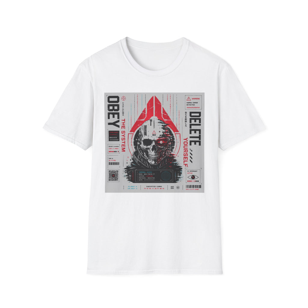 Obey the system: digital chaos. T-Shirt