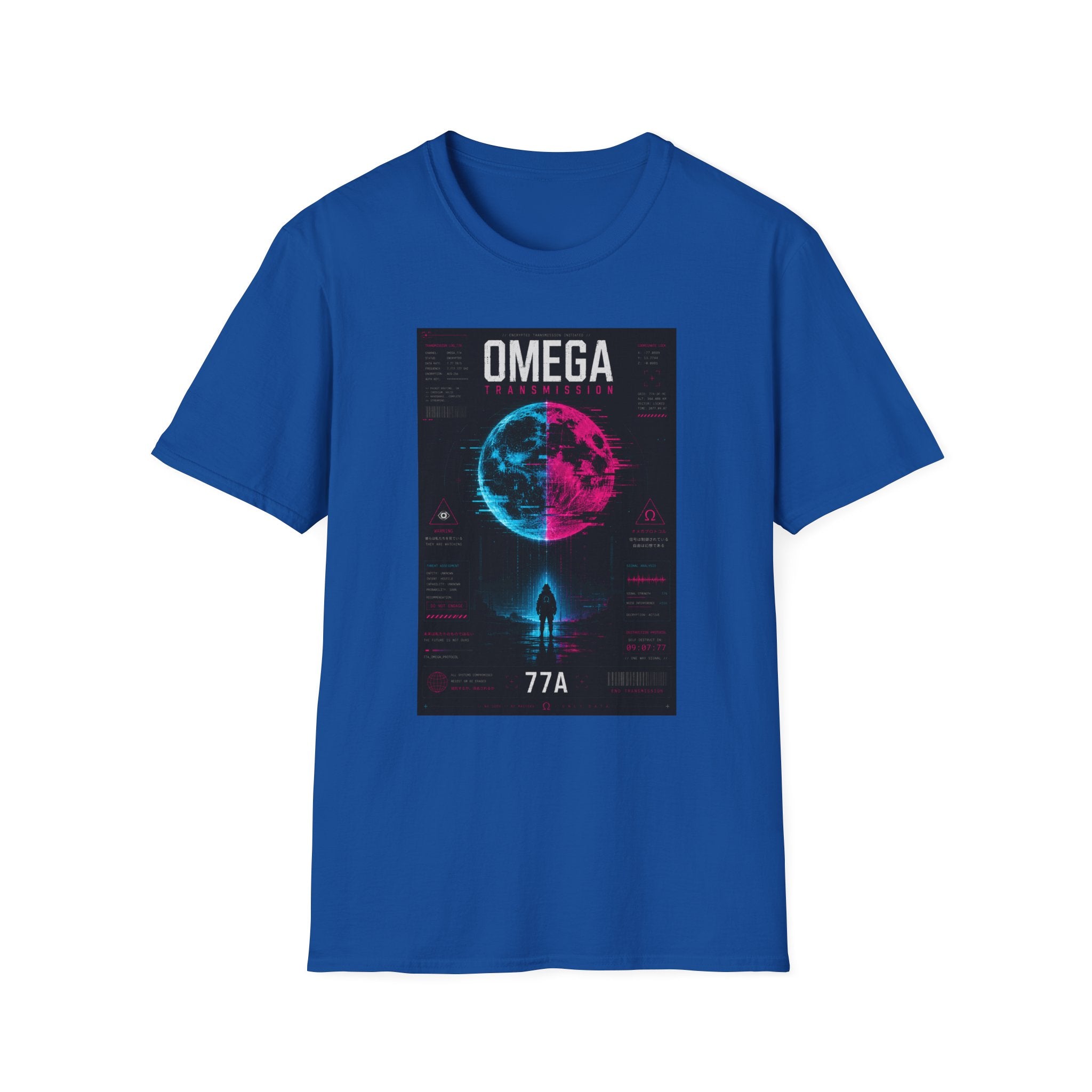 Encrypted transmission: Omega protocol T-Shirt